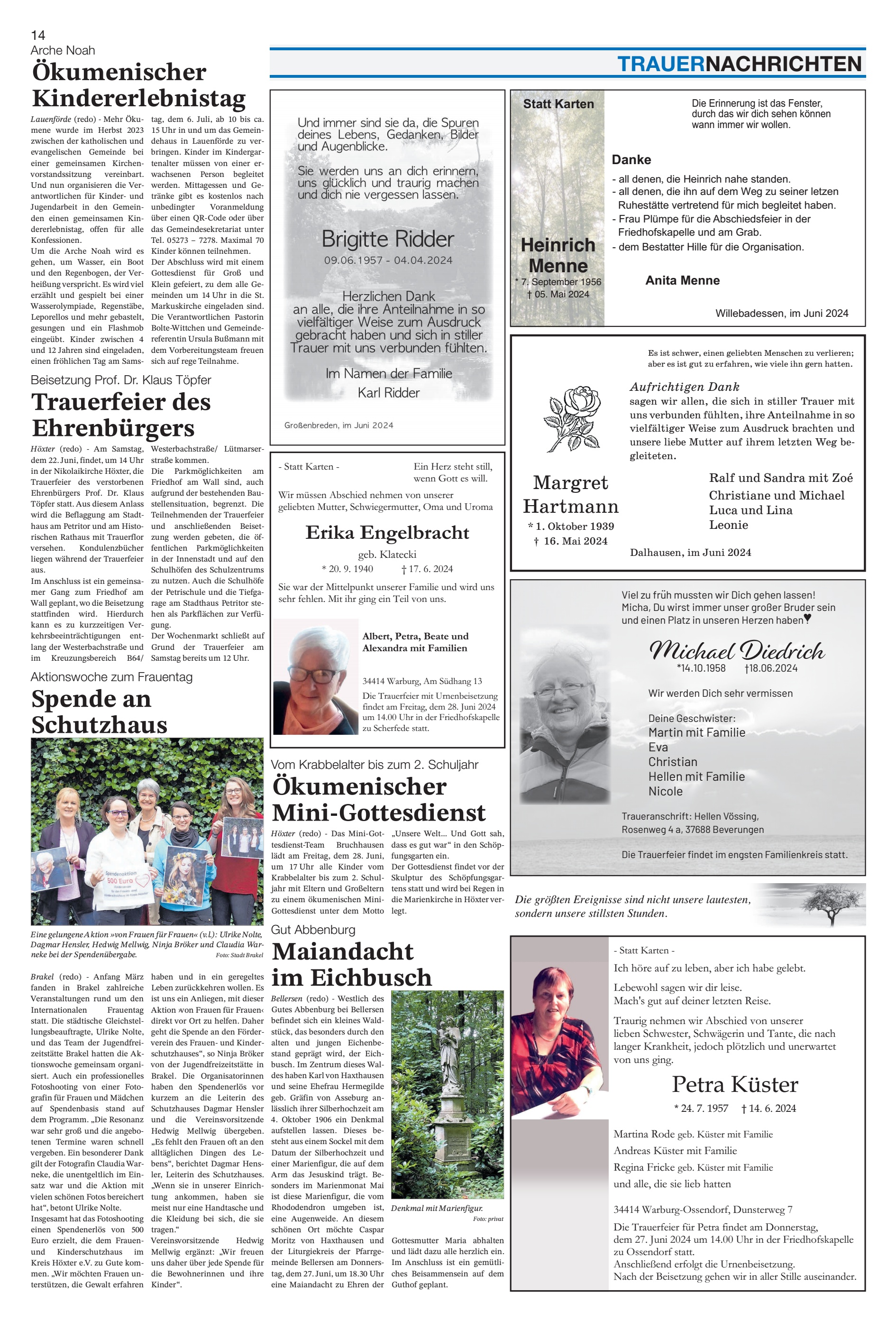 Ökumenischer Mini-Gottesdienst Maiandacht