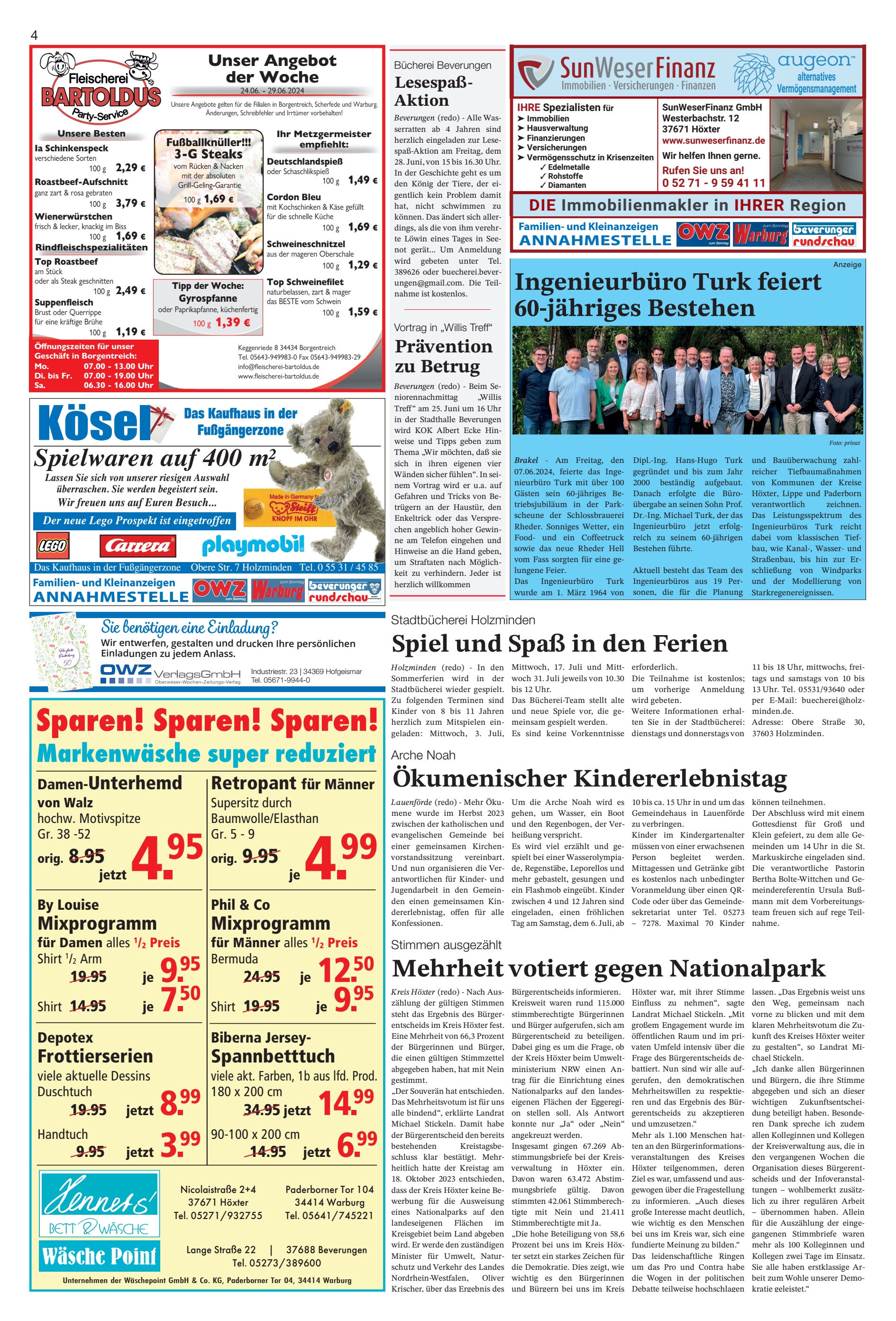 Sparen Markenwäsche super