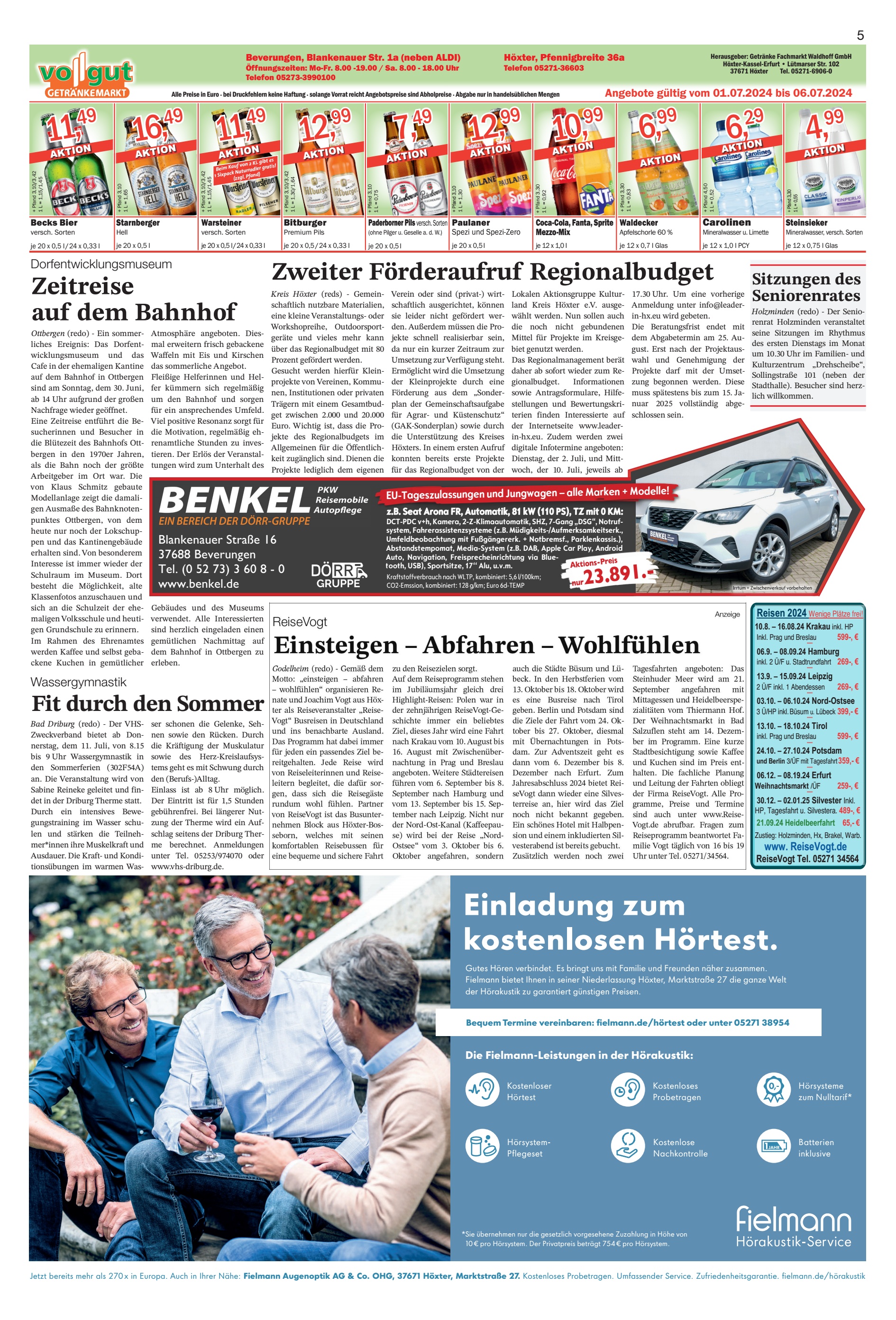Einladung kostenlosen Hörtest