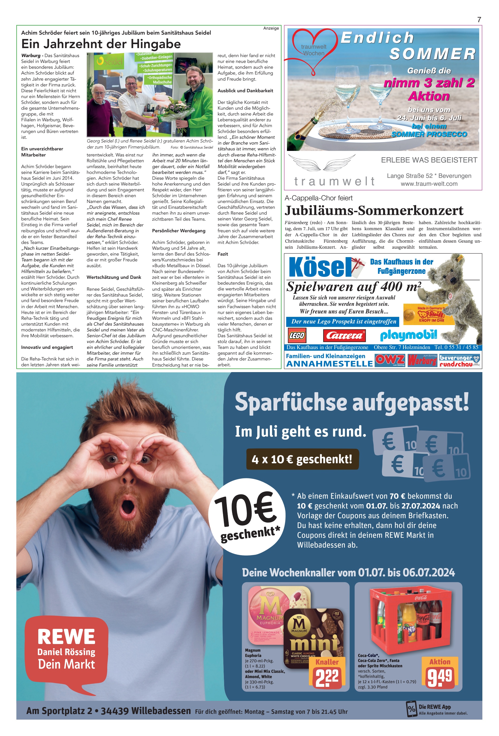 Sparfüchse aufgepasst Juli