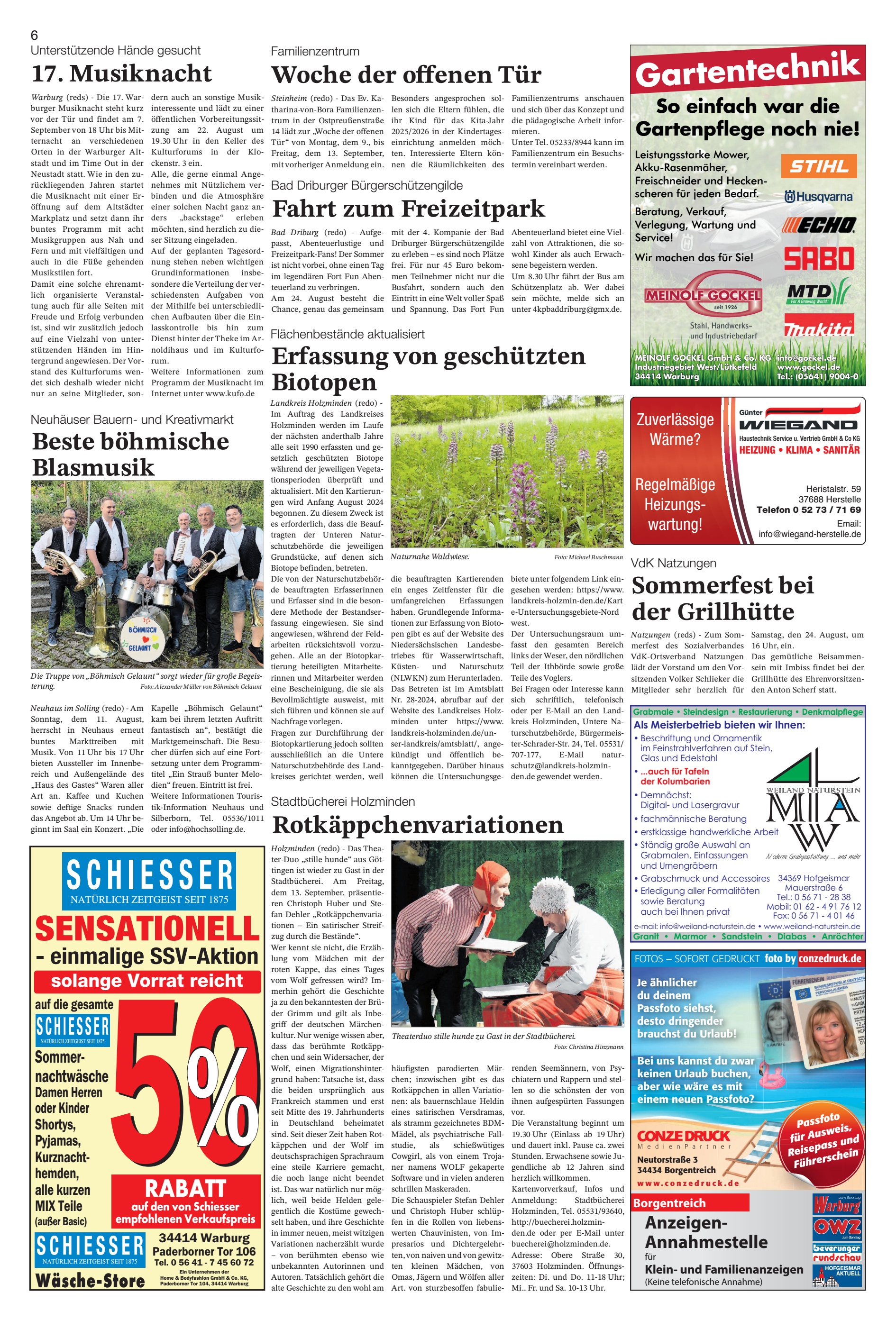 Gartentechnik Sommerfest Grillhütte