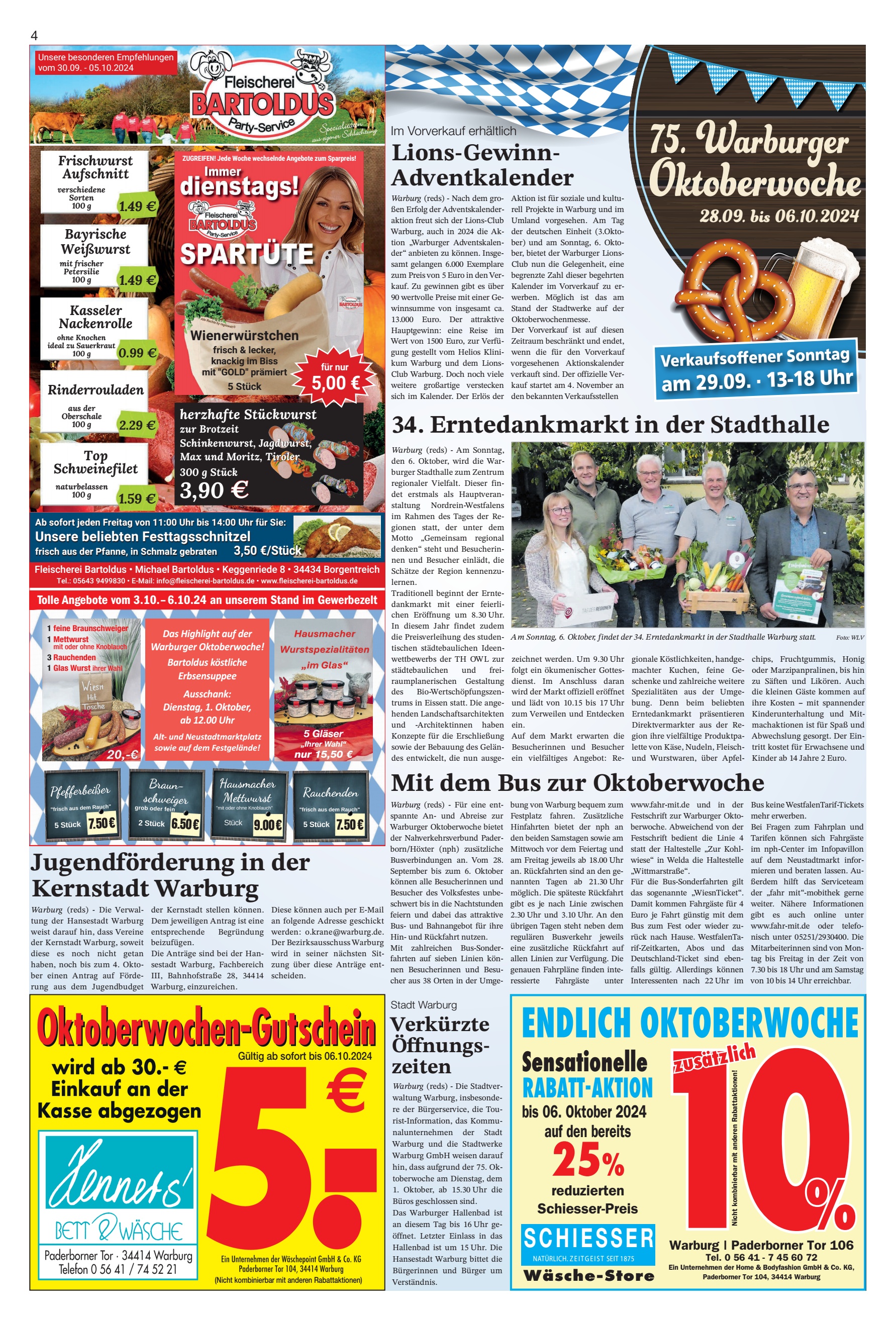 ENDLICH OKTOBERWOCHE Erntedankmarkt