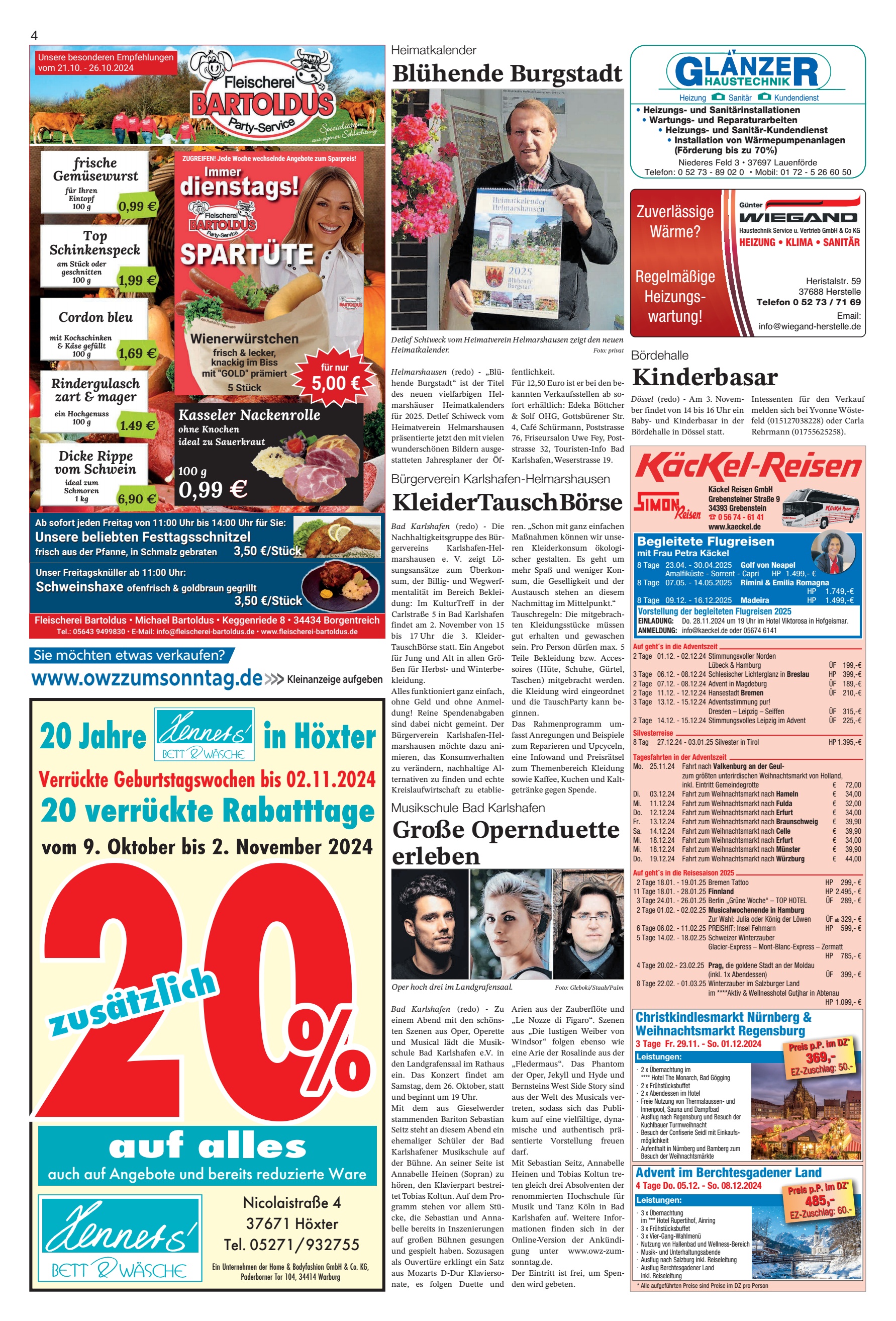 alles zusätzlich verrückte