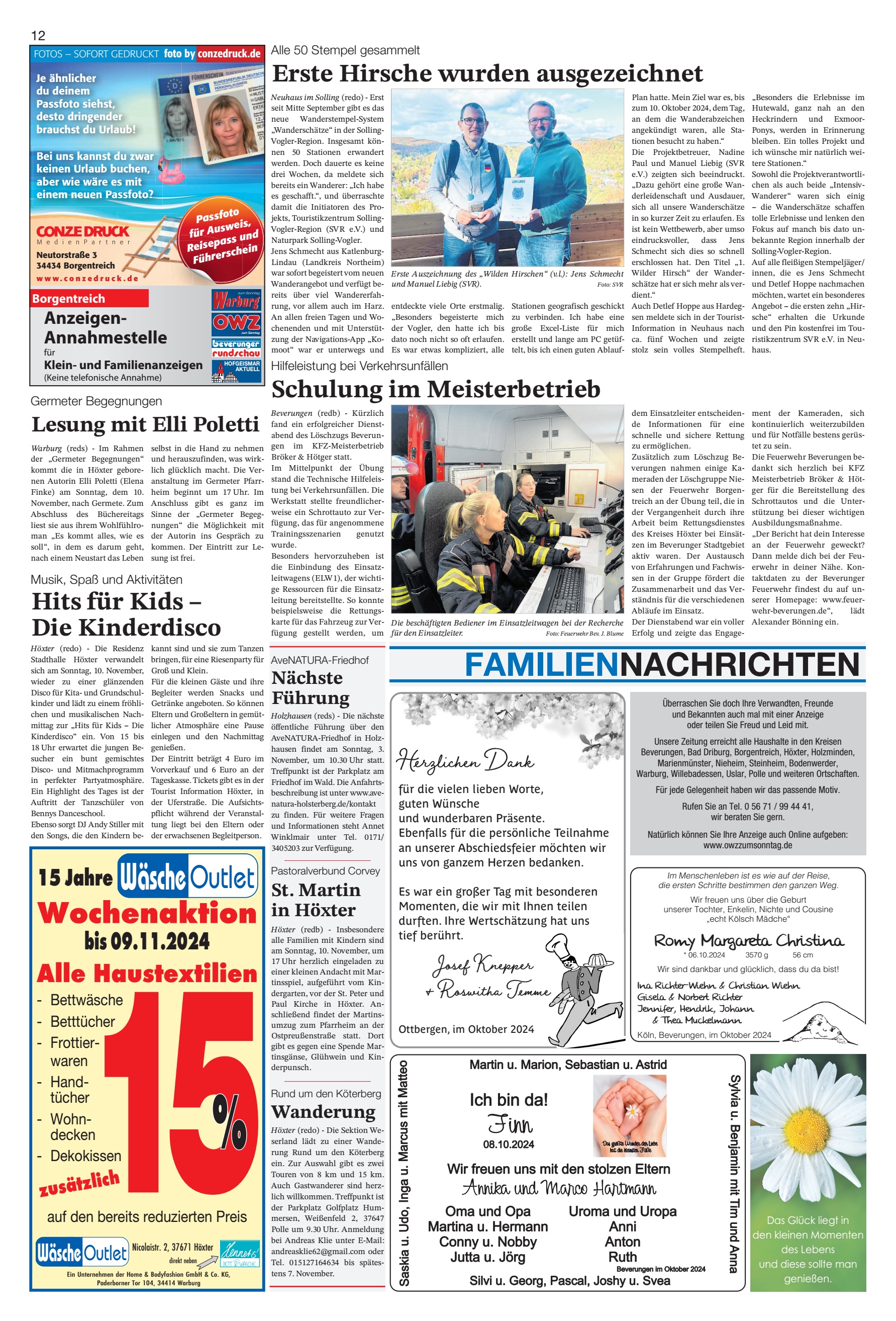 Jahre Höxter FAMILIENNACHRICHTEN