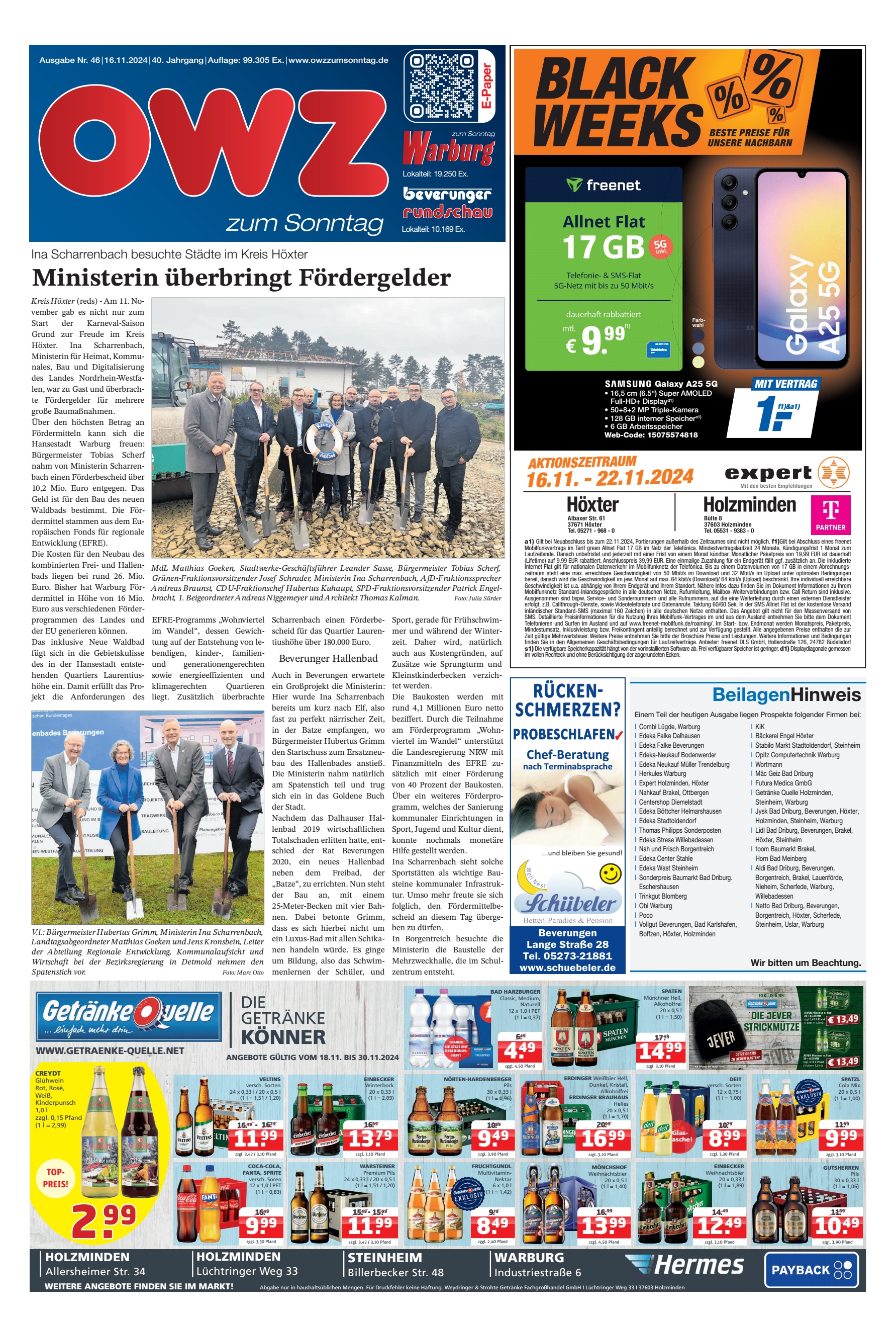 Ministerin überbringt Fördergelder