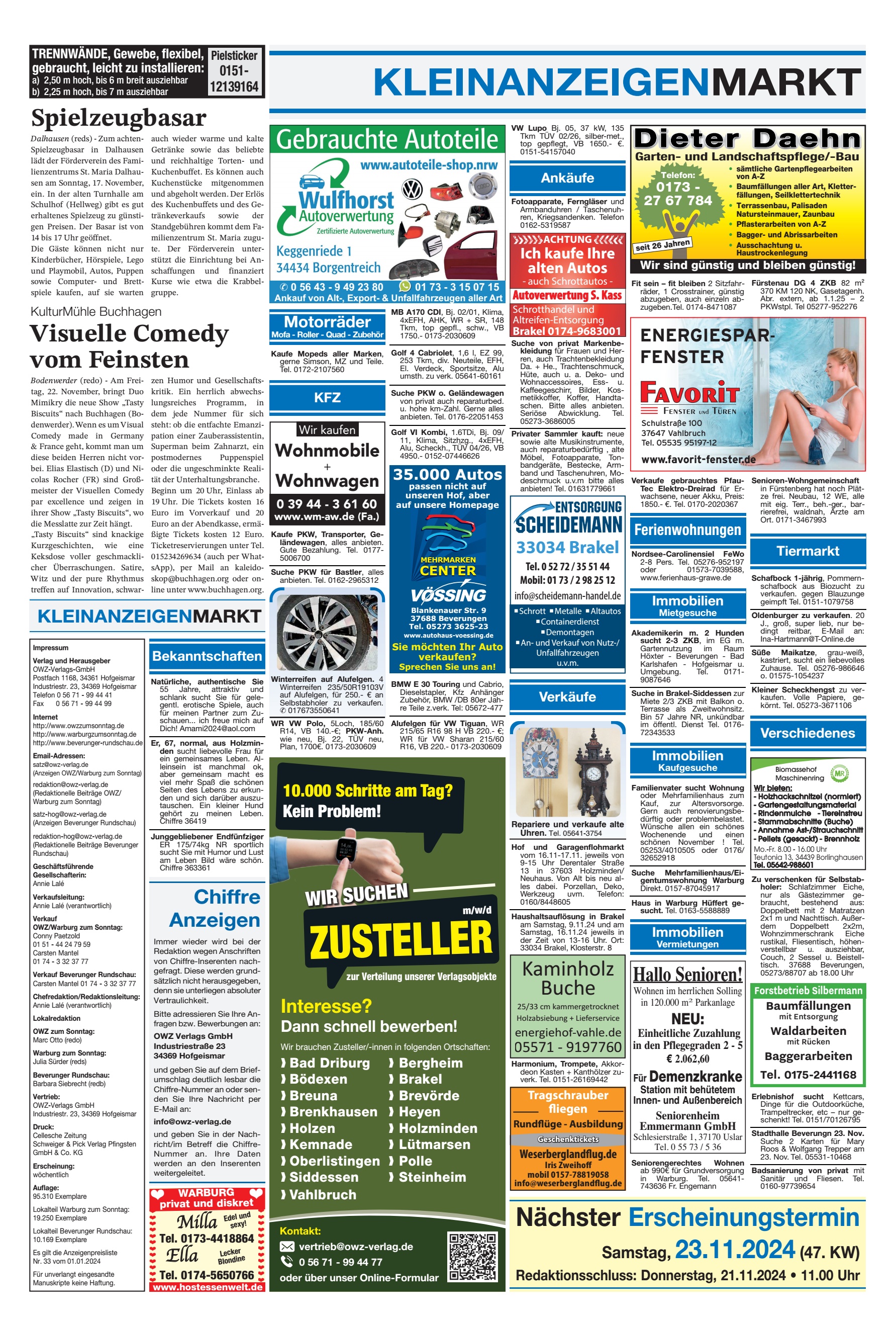 KLEINANZEIGENMARKT Spielzeugbasar Visuelle