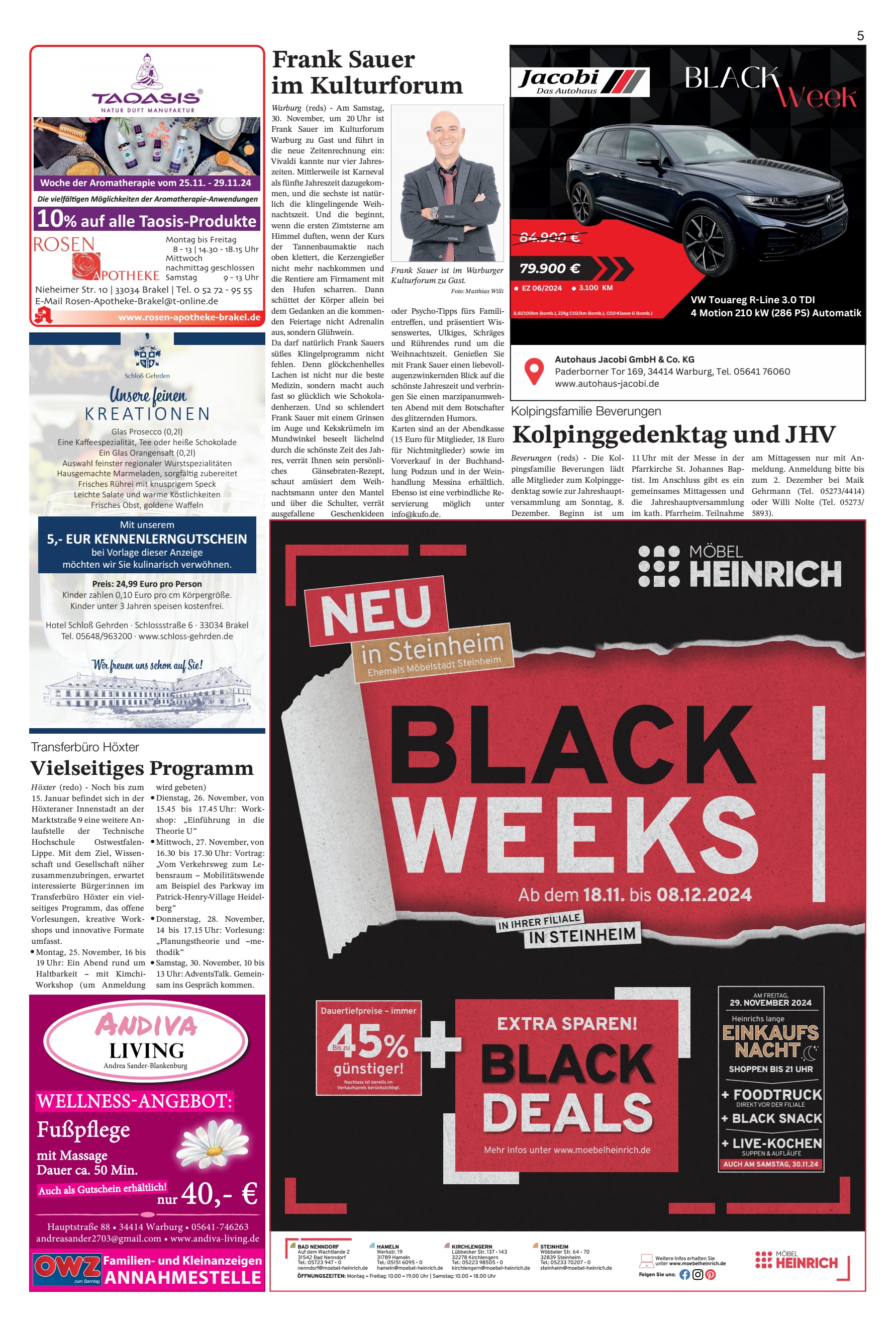 BLACK WEEKS Kolpinggedenktag
