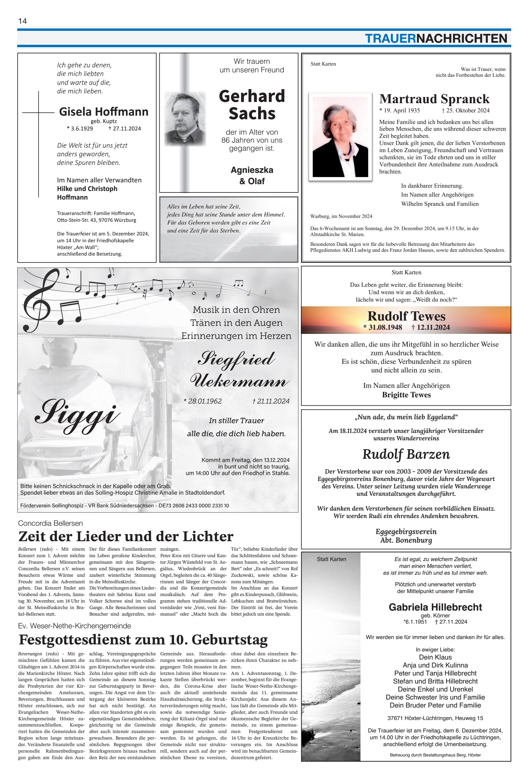 Festgottesdienst Geburtstag Zeit